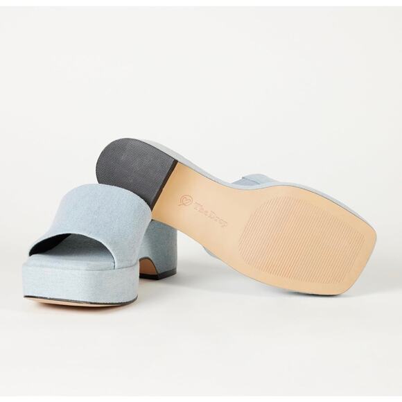 The Drop Women's Denim Bertina Platform - Picture 5 of 5